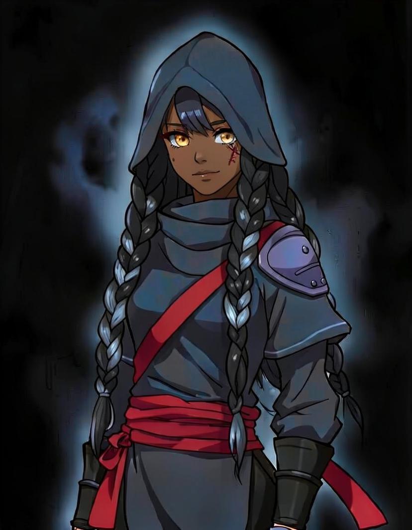 Midnight Veil, a Demon Slayer OC made on GenTube