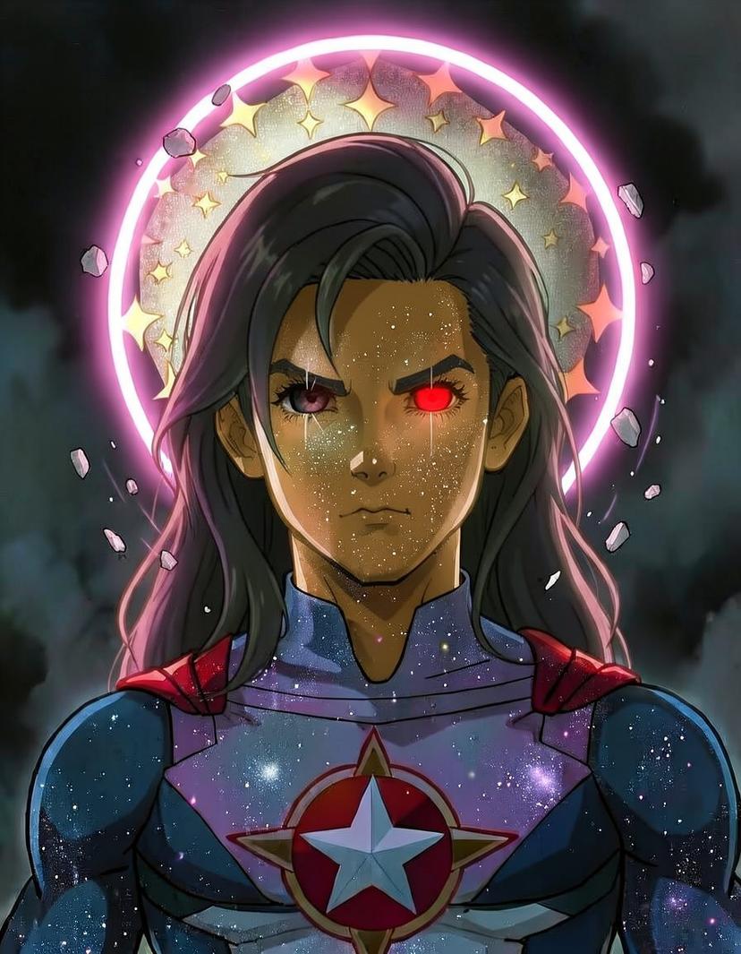 Starlume Vanguard, a Marvel Superhero OC made on GenTube