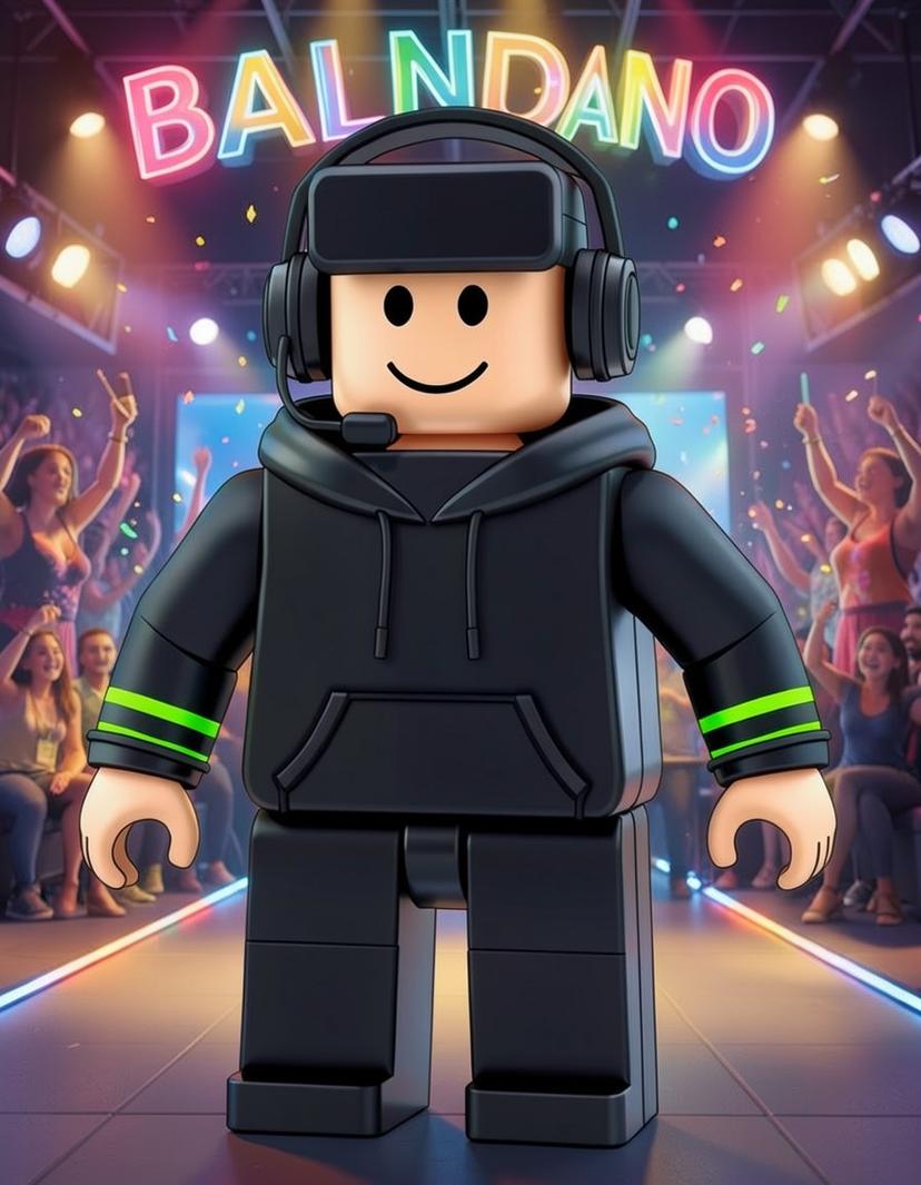 NeonVox, a Roblox OC made on GenTube