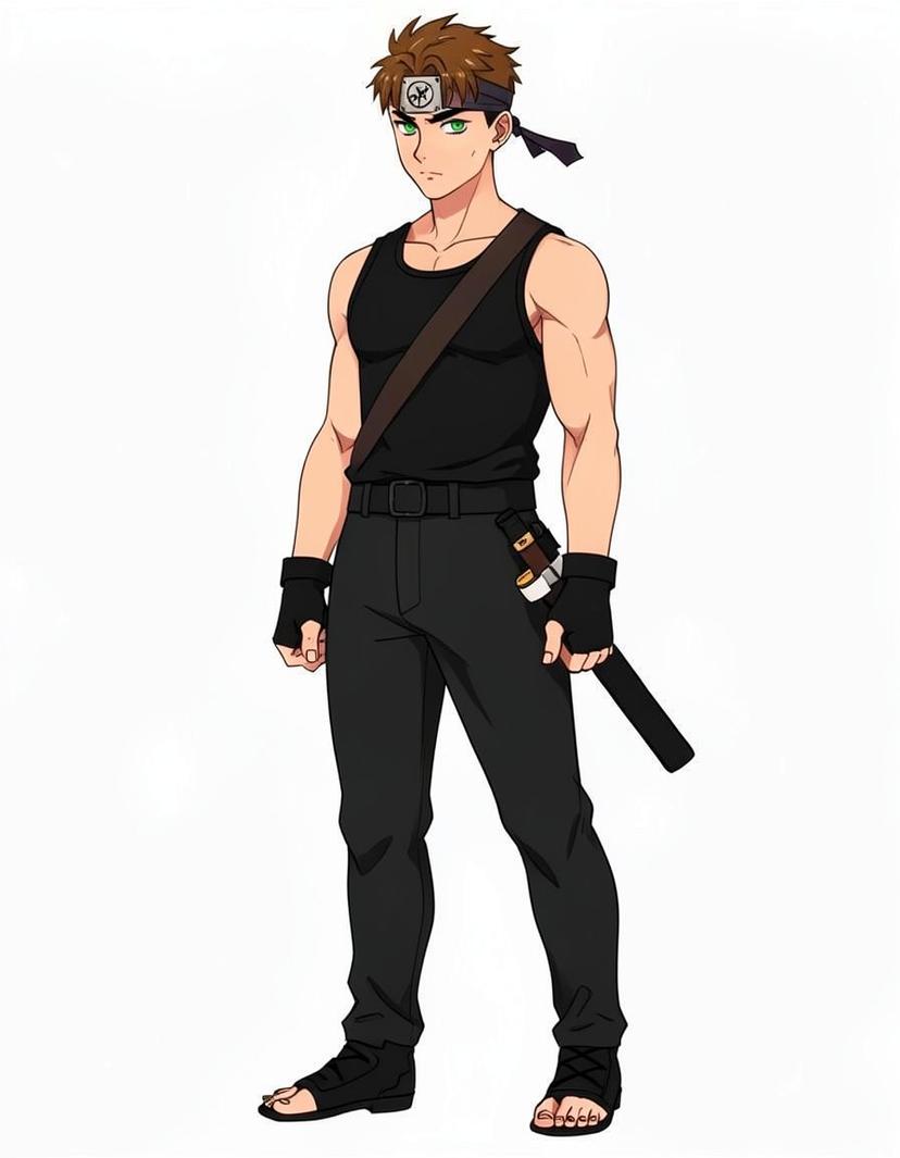 Leafblade, a Naruto OC made on GenTube