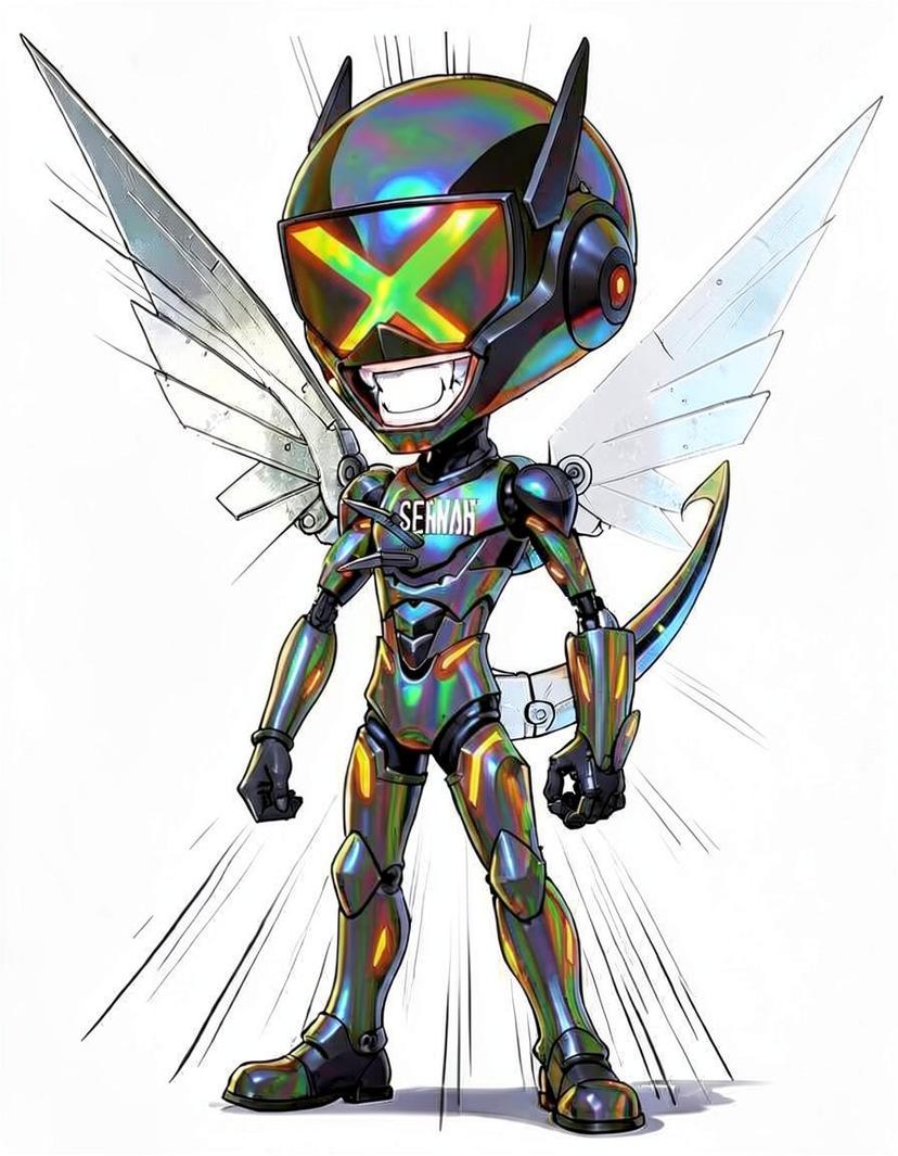 Nightclaw, a Murder Drones OC made on GenTube