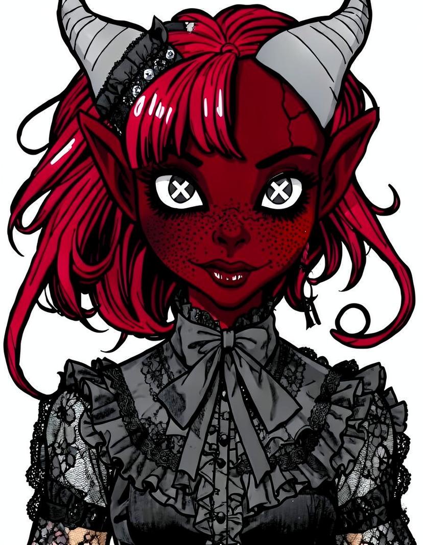 ruby, a Hazbin Hotel OC made on GenTube
