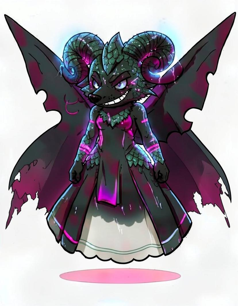 Nightspire, a Pokemon OC made on GenTube