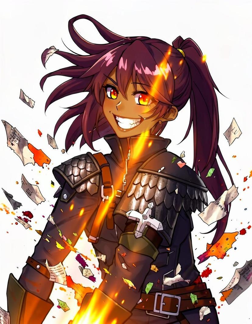 Nightshade Ember, a Fourth Wing OC made on GenTube