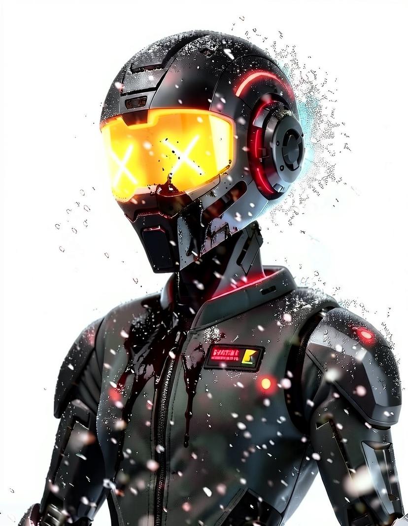 Glintbyte, a Murder Drones OC made on GenTube