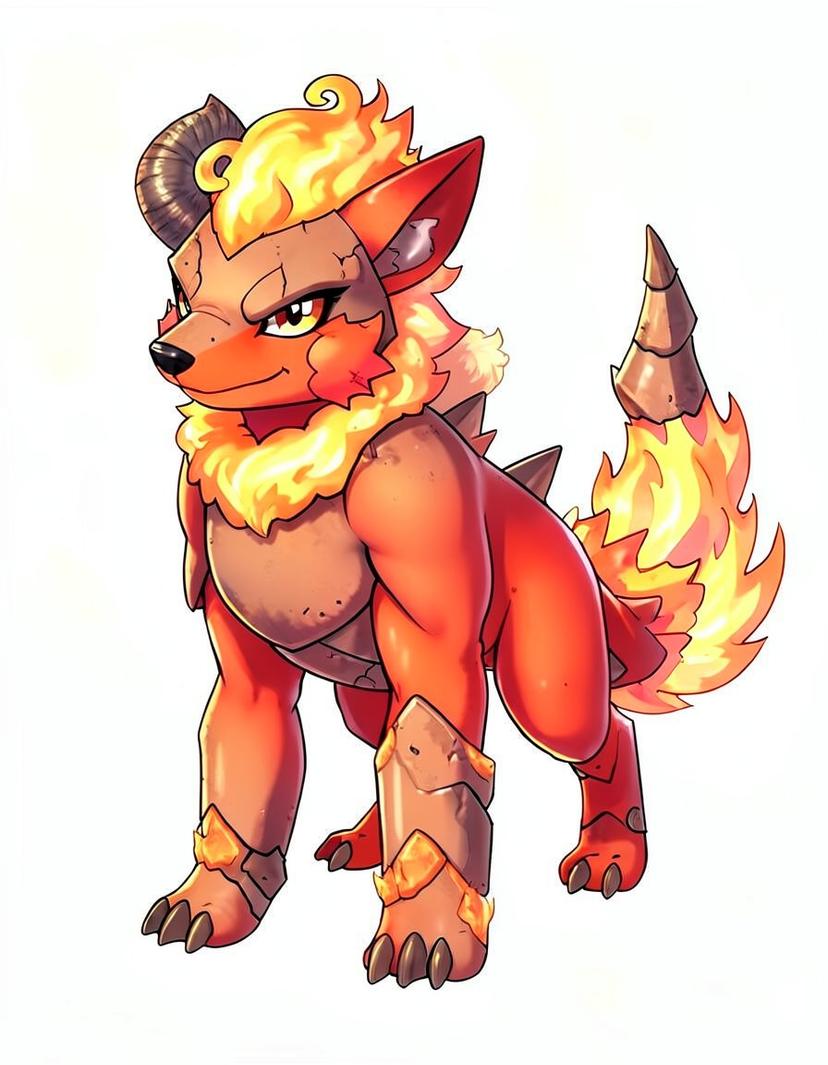 Burrowhowl, a Pokemon OC made on GenTube