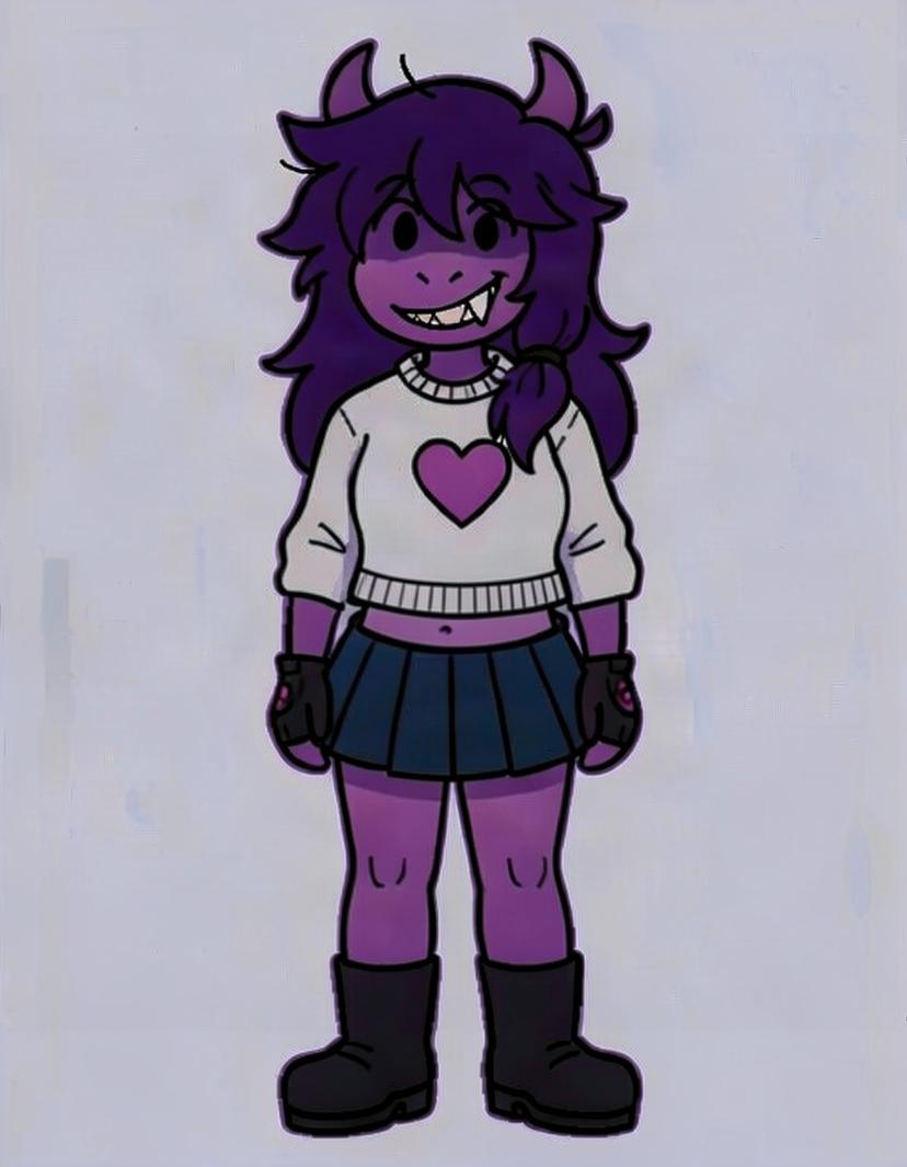 Hdhf, a Deltarune OC made on GenTube