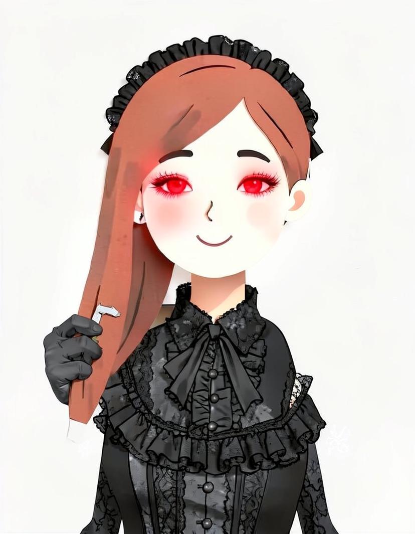 Scarlet Quill, a FPE OC made on GenTube