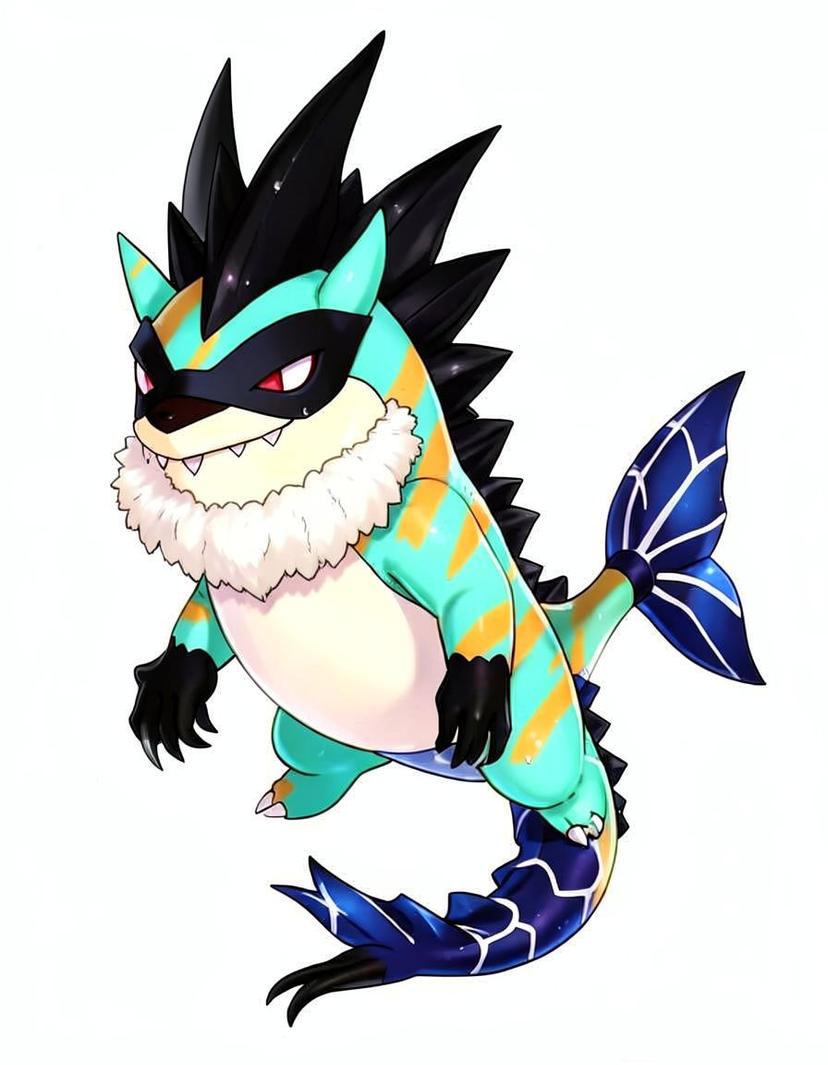 Tideshark, a Pokemon OC made on GenTube
