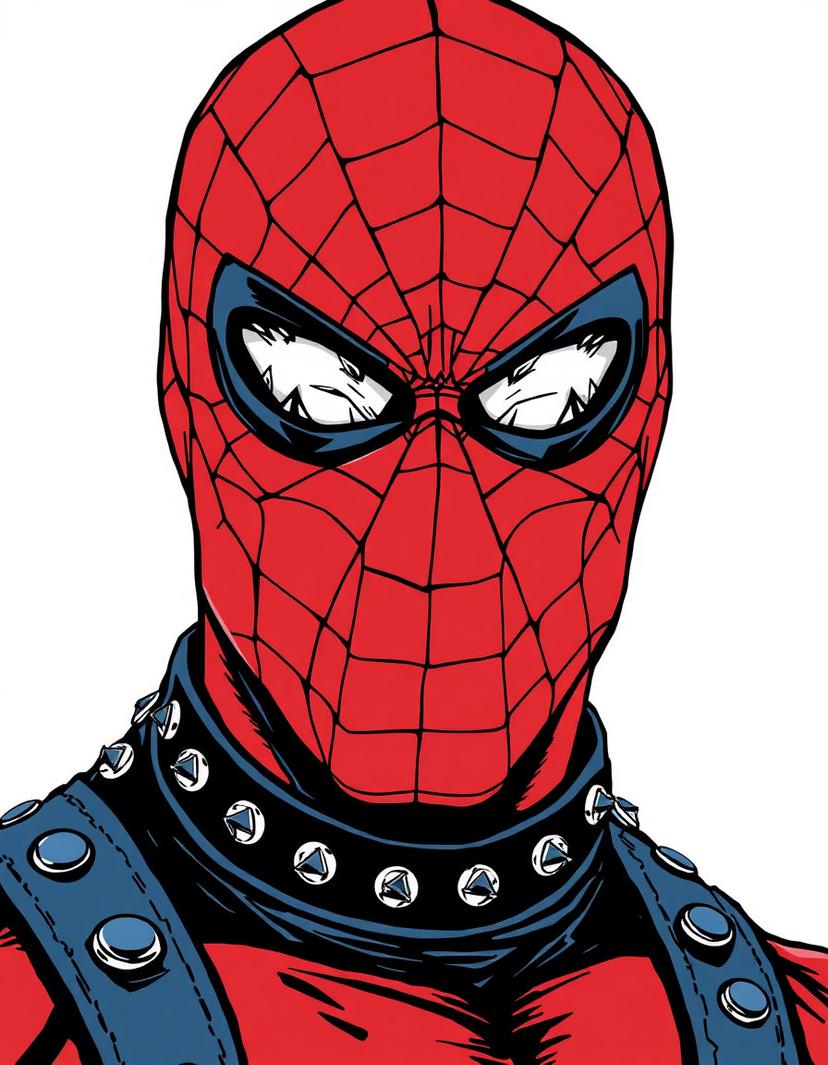 Crimson Veil, a Spider Man OC made on GenTube