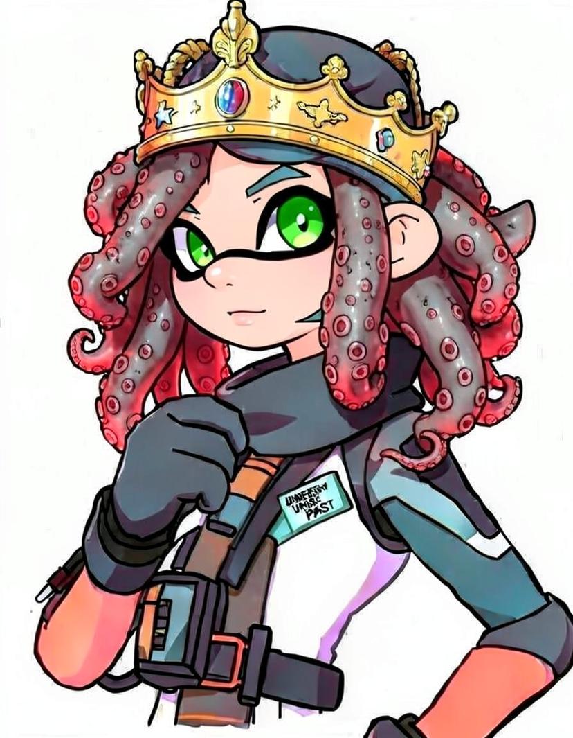 Rubyink, a Splatoon OC made on GenTube