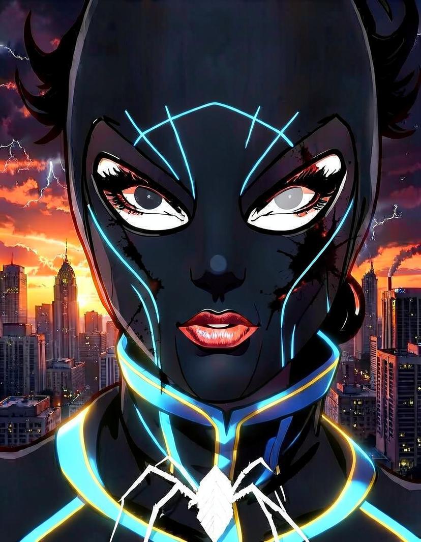 Nightweaver, a Spider Man OC made on GenTube
