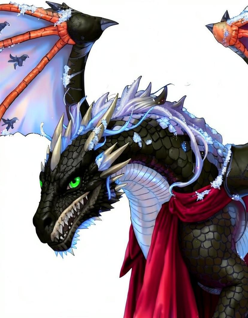 Arctis Frostwing, a Game of Thrones Dragon OC made on GenTube
