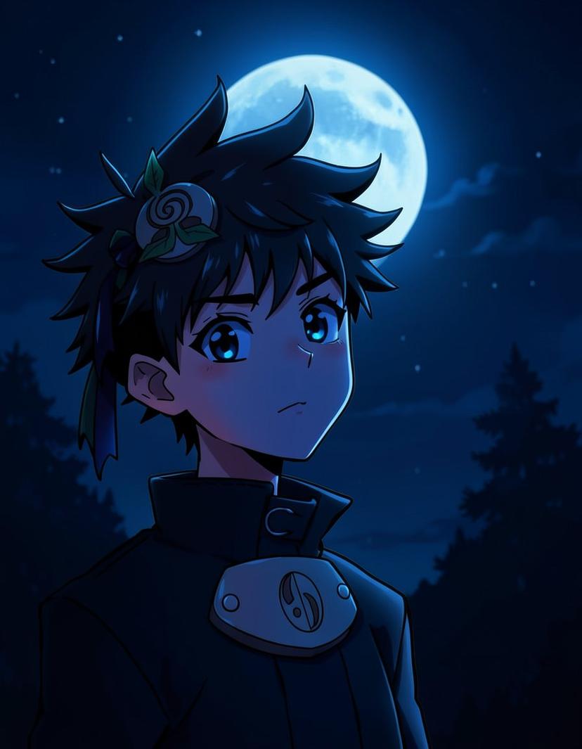 Riven Nightfall, a Naruto OC made on GenTube
