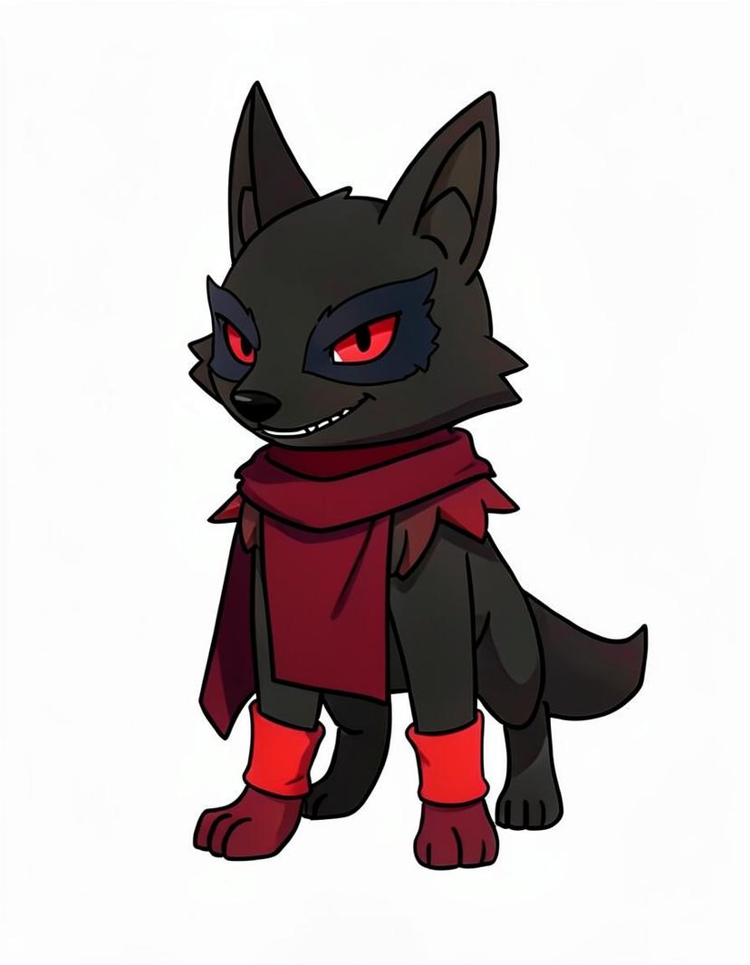 Shadehowl, a Pokemon OC made on GenTube