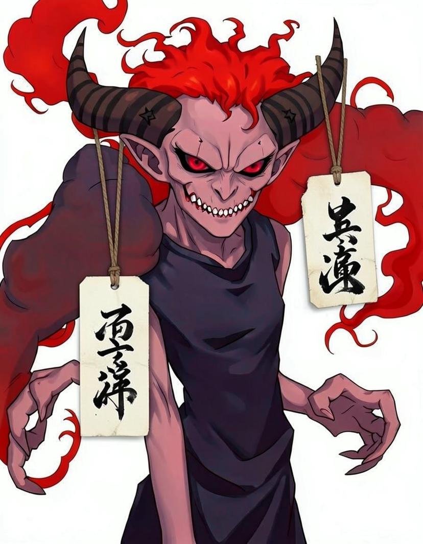 Crimson Wraith, a Jujutsu Kaisen OC made on GenTube