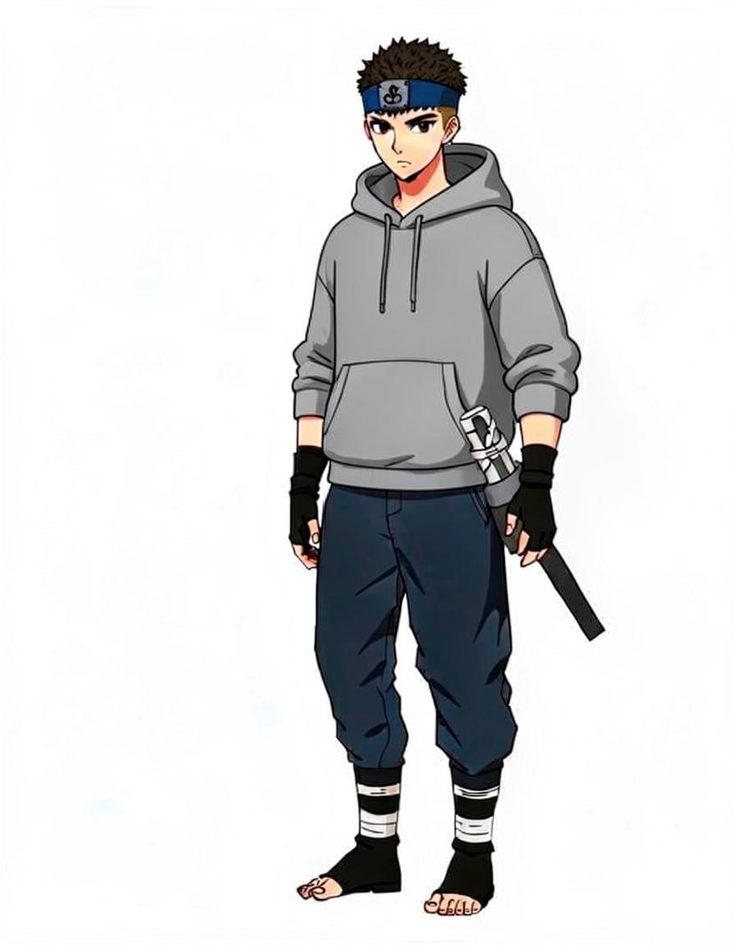 Leafshade Kage, a Naruto OC made on GenTube