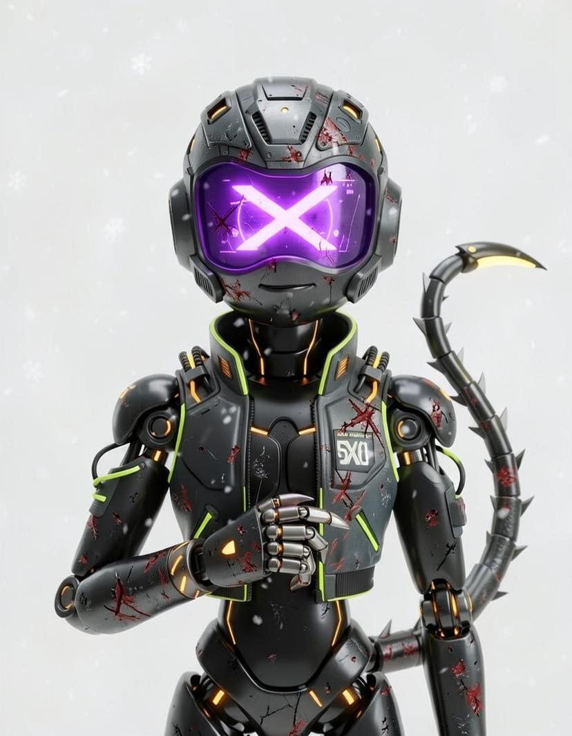 Serial-Designation X, a Murder Drones OC made on GenTube