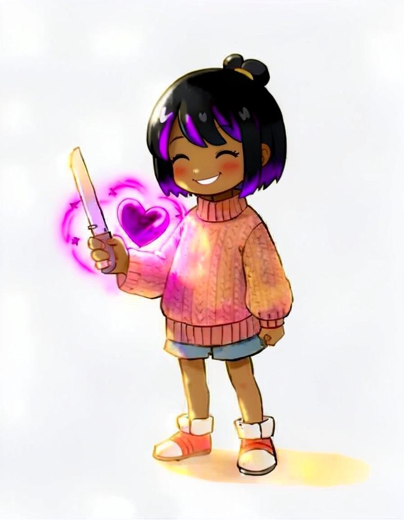 Ria, a Undertale OC made on GenTube