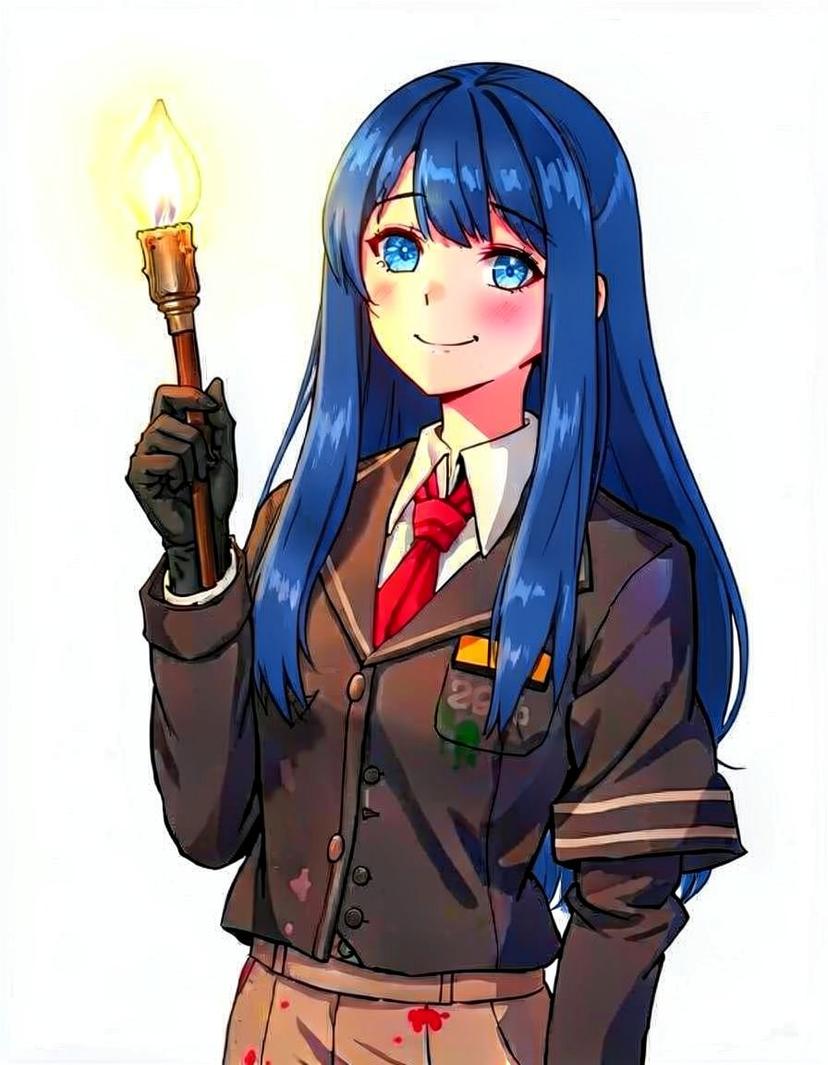 Azure Brushstroke, a Danganronpa OC made on GenTube