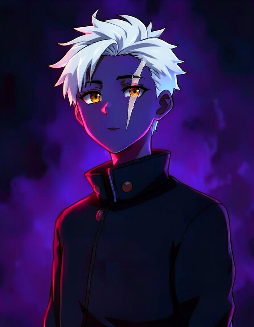 Silverscar, a Jujutsu Kaisen OC made on GenTube