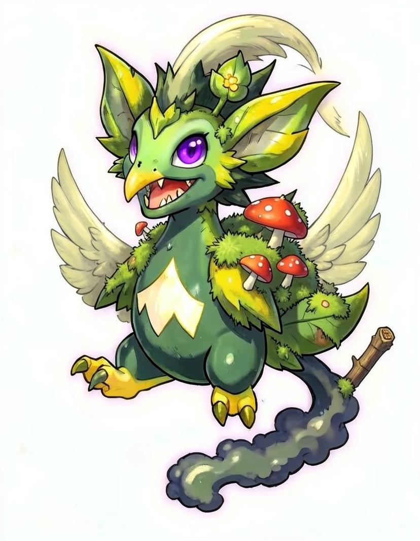 Sproutwing, a Pokemon OC made on GenTube