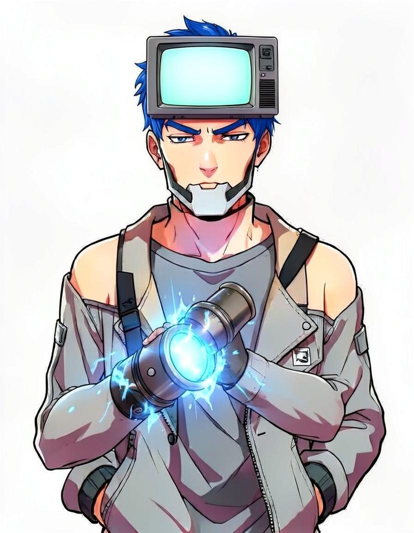 Silvershard, a Skibidi Toilet OC made on GenTube
