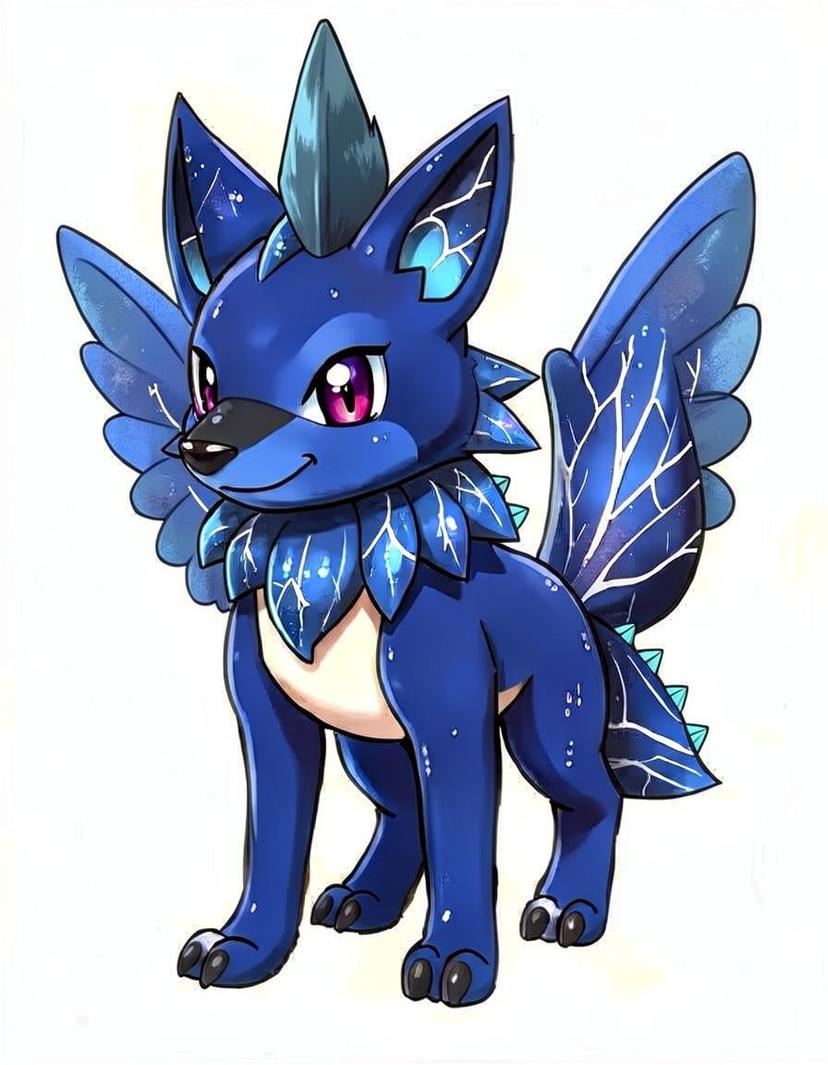 Aquahowl, a Pokemon OC made on GenTube