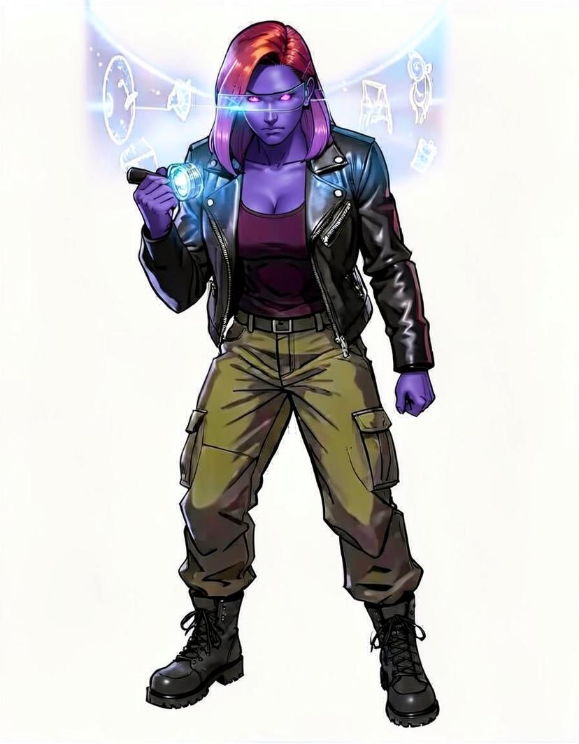 indigo, a Marvel Superhero OC made on GenTube
