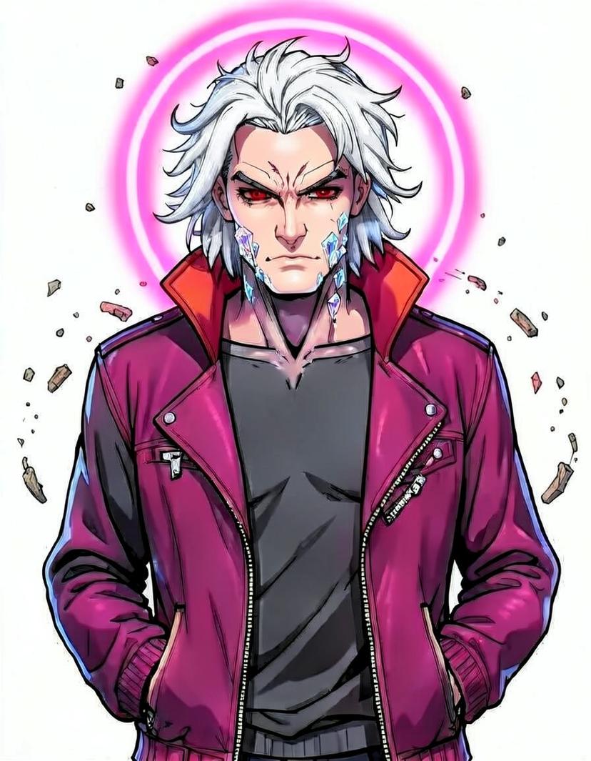 Silverflare, a Marvel Superhero OC made on GenTube