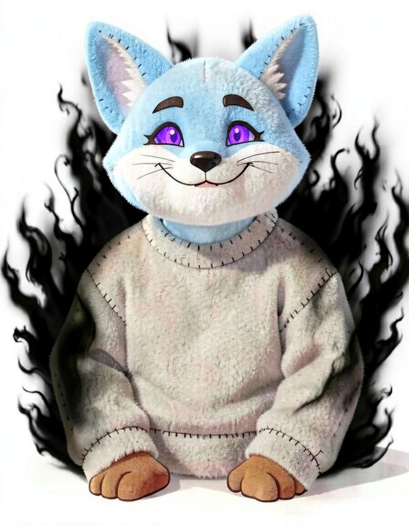 Violetshade, a Smiling Critters OC made on GenTube