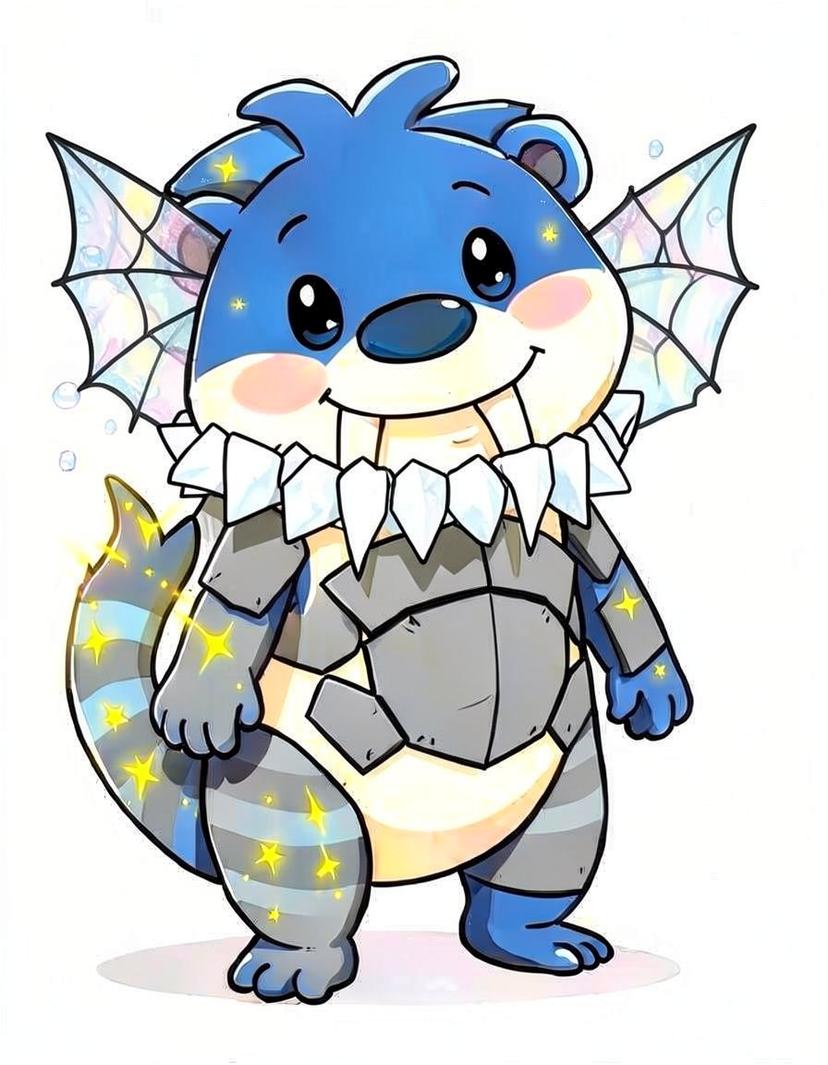 Glacetail, a Pokemon OC made on GenTube