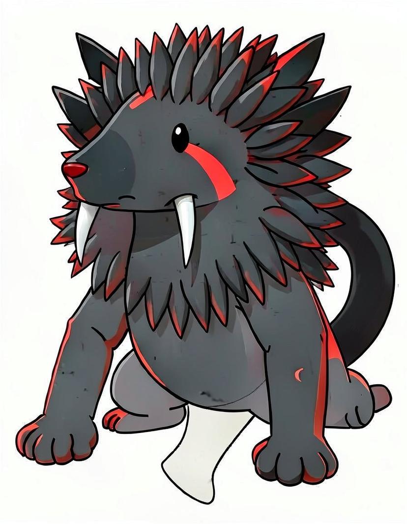 Inkspike, a Pokemon OC made on GenTube
