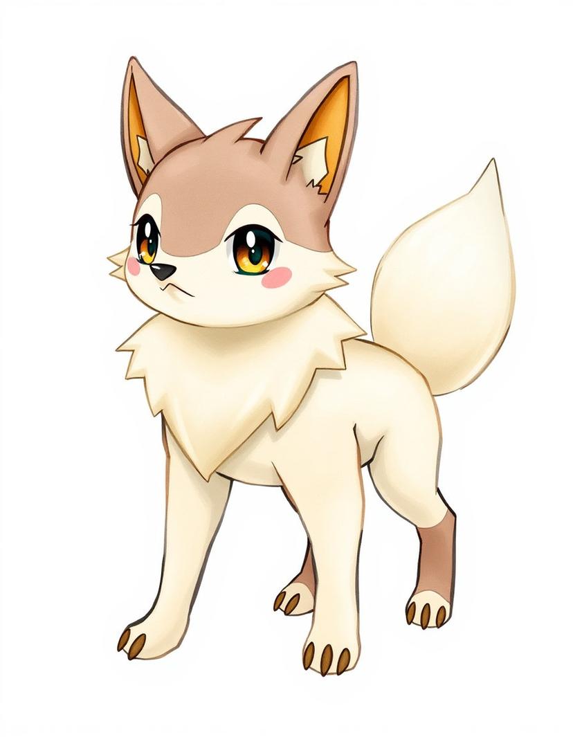 Lumawolf, a Pokemon OC made on GenTube
