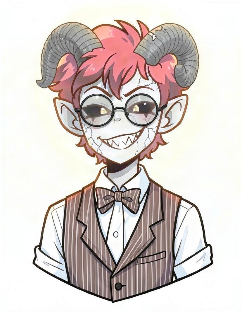 Emery, a Hazbin Hotel OC made on GenTube