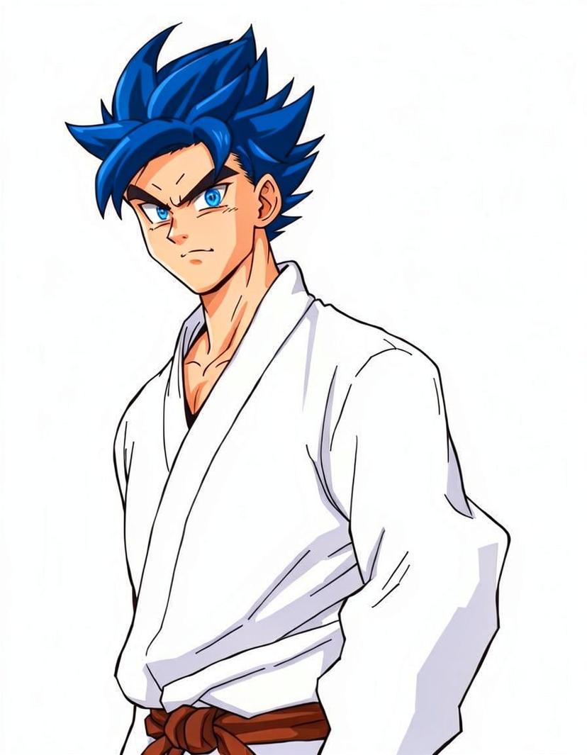Azure Fist, a Dragon Ball OC made on GenTube