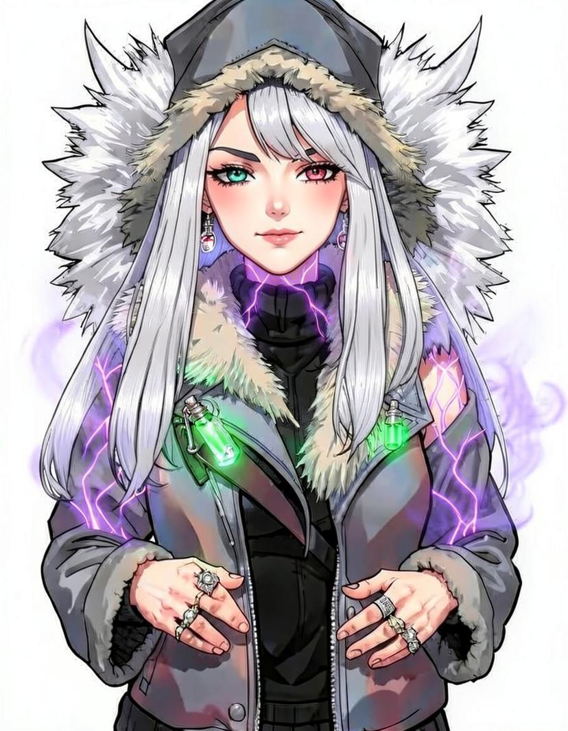 Silvershade Vex, a Arcane OC made on GenTube