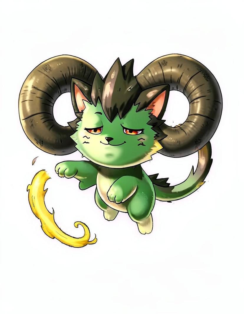 Wispmon, a Pokemon OC made on GenTube