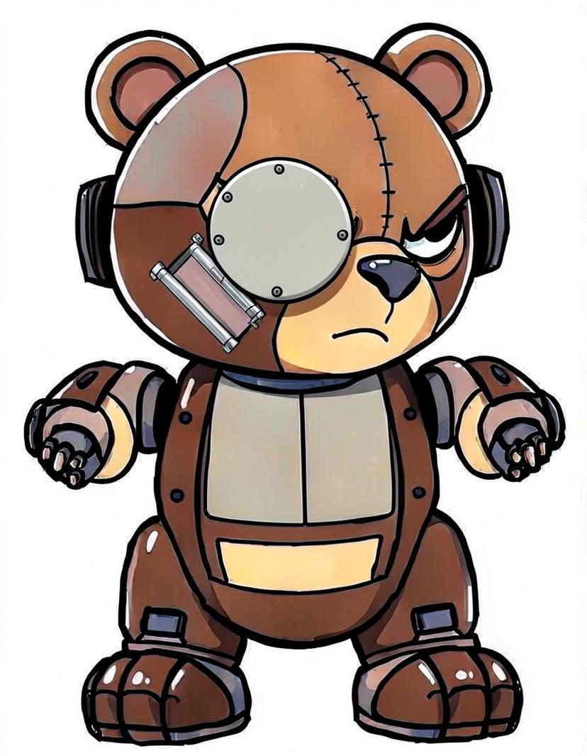 Bronzebear, a FNAF OC made on GenTube