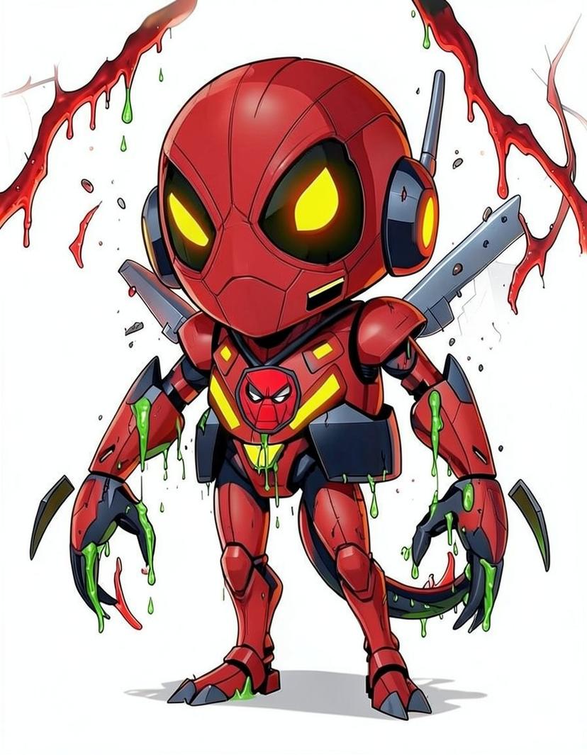 deadpool, a Murder Drones OC made on GenTube