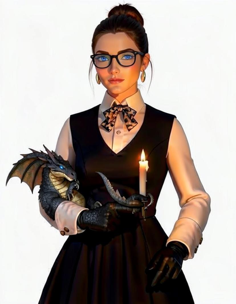 Aurelia Emberveil, a Game of Thrones Dragon OC made on GenTube