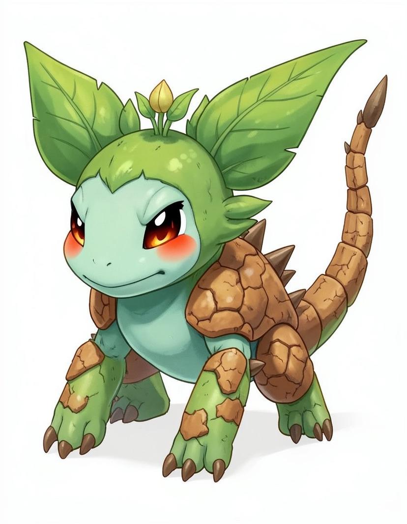 Leafcarab, a Pokemon OC made on GenTube