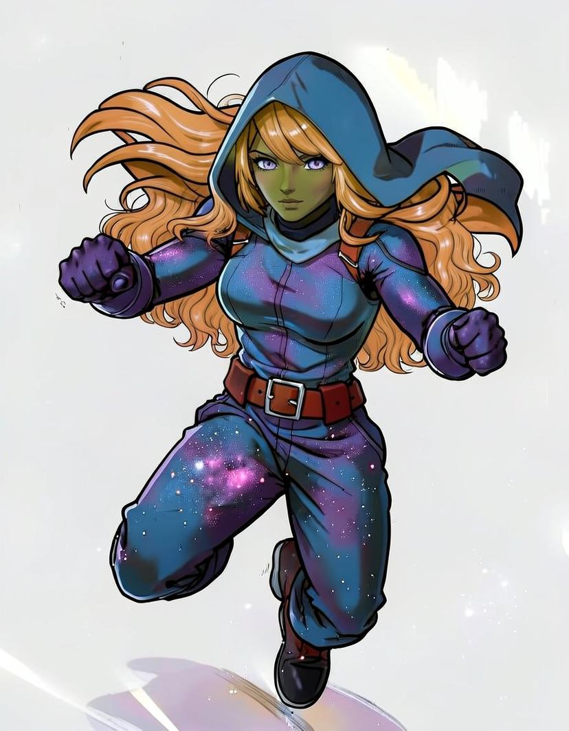 Crimson Veil, a Marvel Superhero OC made on GenTube