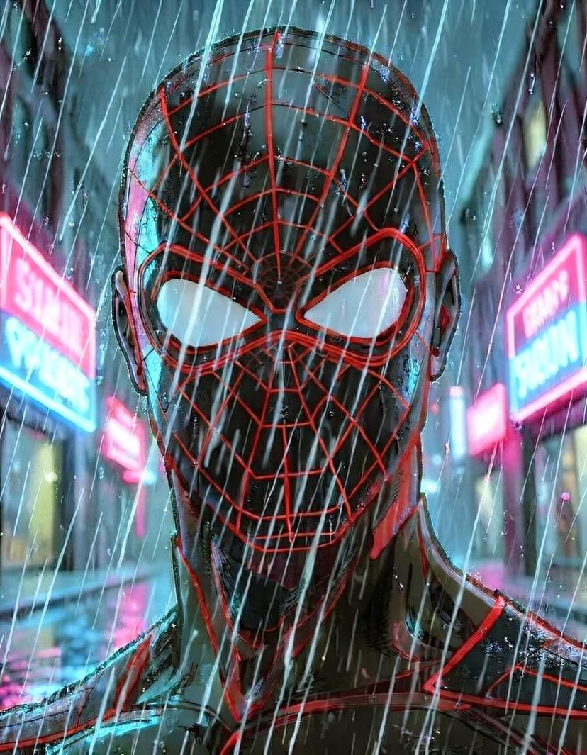 Dark Spider, a Spider Man OC made on GenTube
