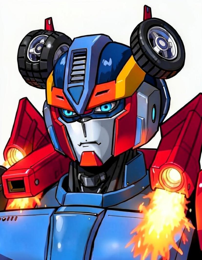 Chrome Vindicator, a Transformers OC made on GenTube