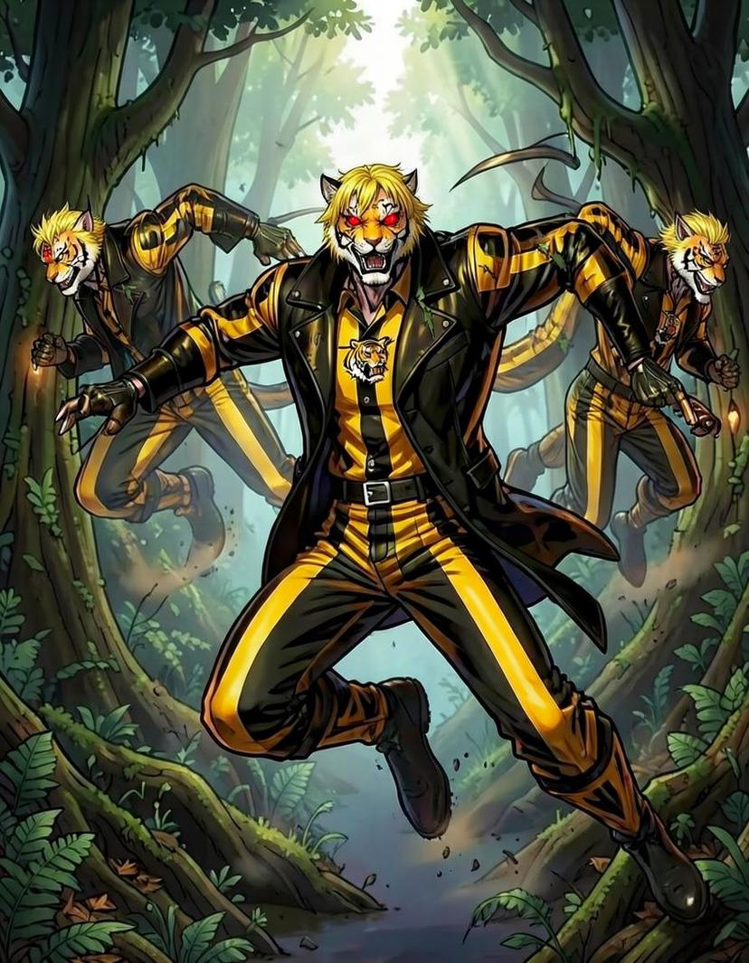 The tigerman, a Marvel Superhero OC made on GenTube