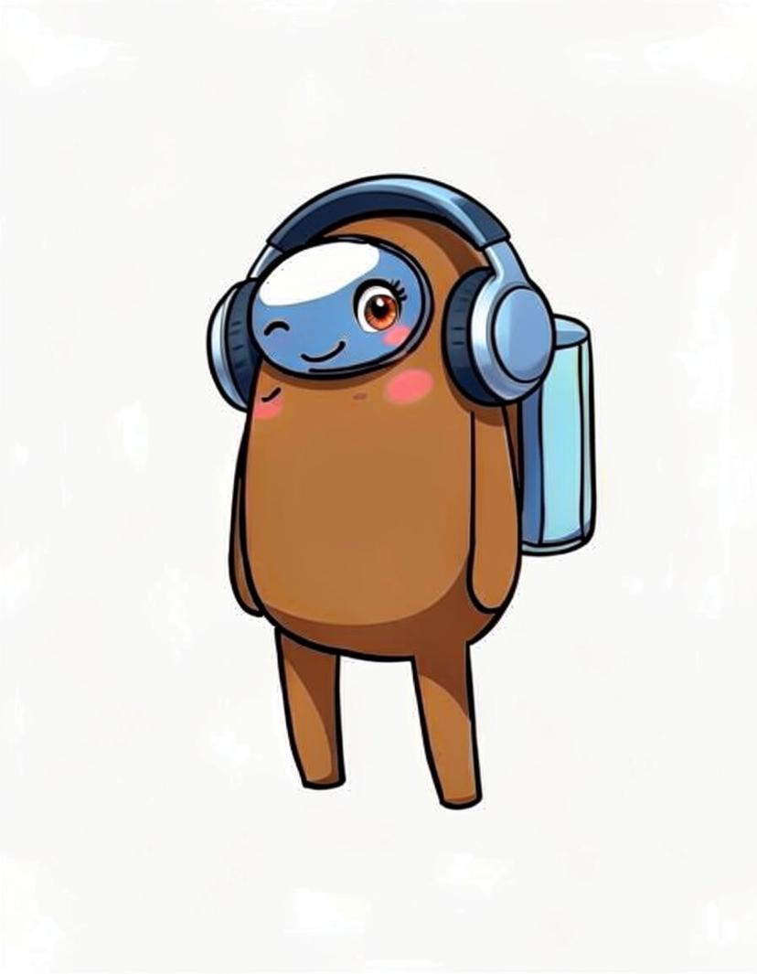 Beanbeam, a Among Us OC made on GenTube