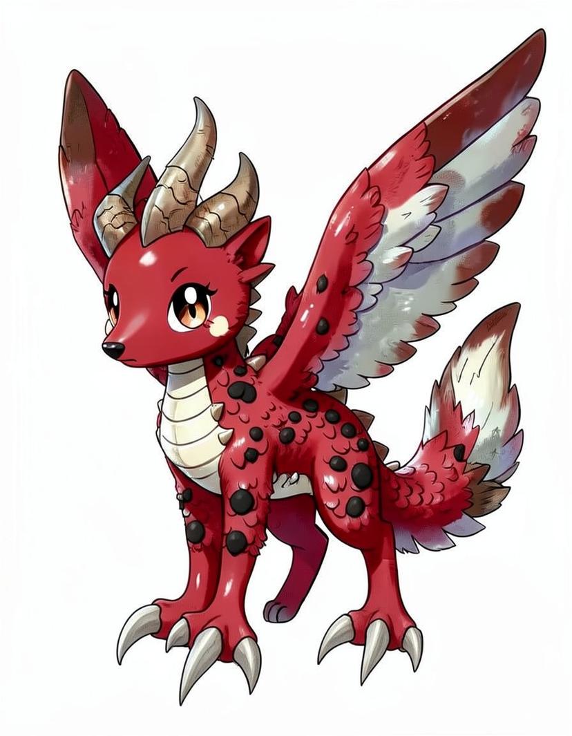 Dracofox, a Pokemon OC made on GenTube