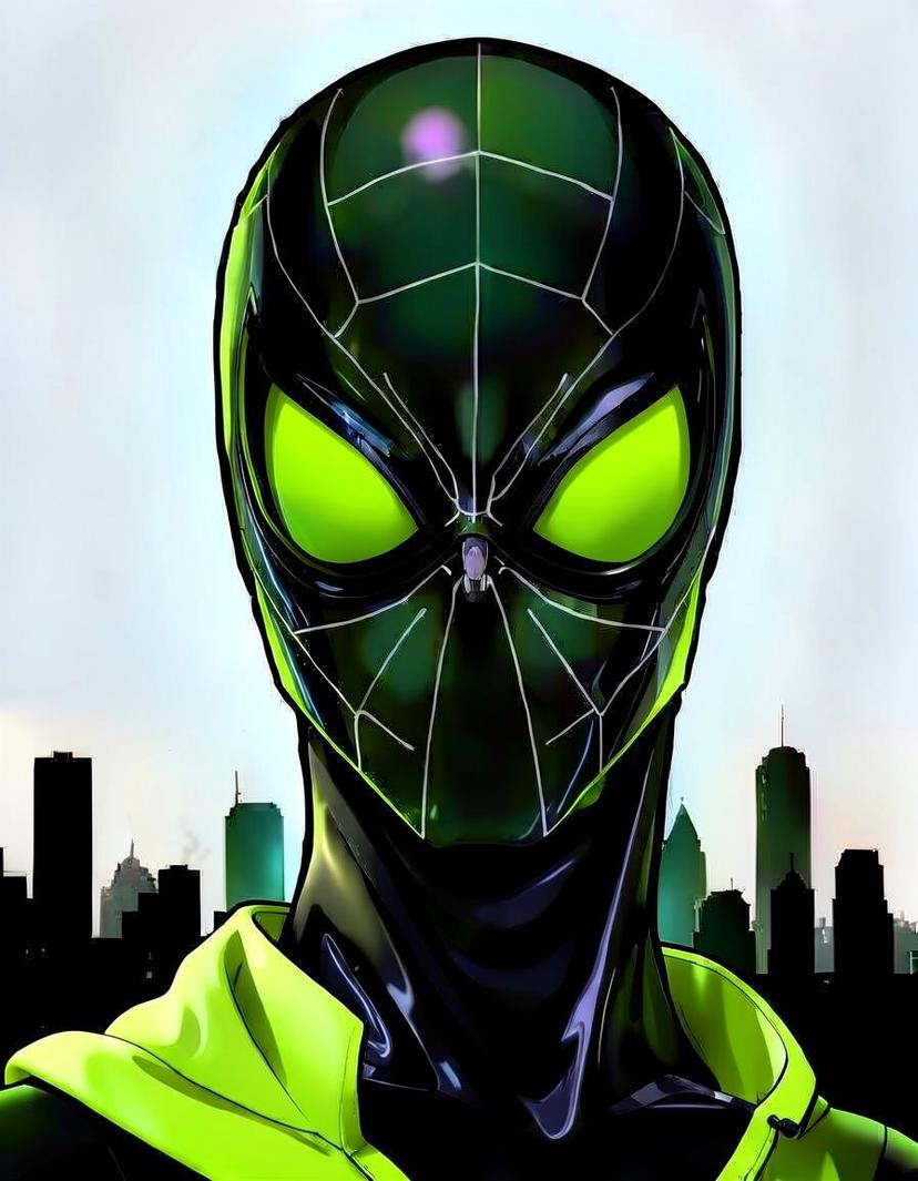 Phantom, a Spider Man OC made on GenTube