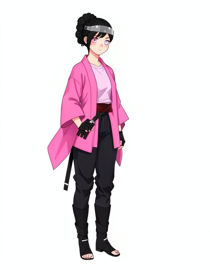 Lilac Veil, a Naruto OC made on GenTube